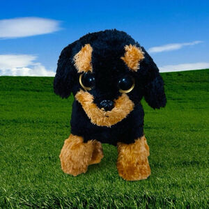 TY Beanie Baby Brutus Rottweiler Dog Plush 2013 Black Brown Stuffed Animal
